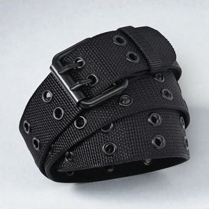 Ceinture militaire homme avec boucle double ardillon robuste