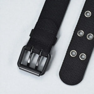 Ceinture militaire homme avec boucle double ardillon robuste