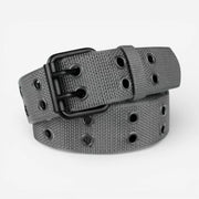 Ceinture militaire homme avec boucle double ardillon robuste