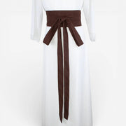 Ceinture obi en coton pour femme avec style kimono