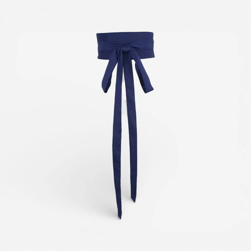 Ceinture obi en coton pour femme avec style kimono