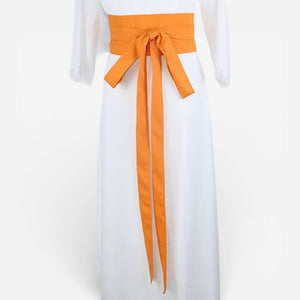Ceinture obi en coton pour femme avec style kimono