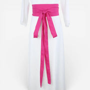 Ceinture obi en coton pour femme avec style kimono
