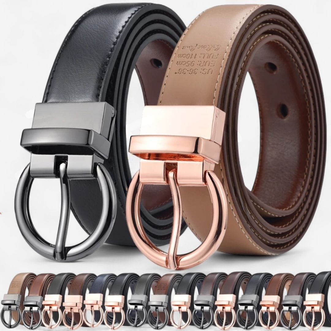 Ceinture réversible femme pour bureau ou soirée élégante