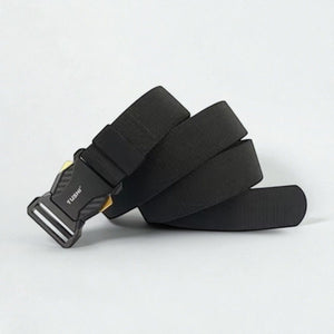 Ceinture tactique homme en matière résistante et boucle à dégagement
