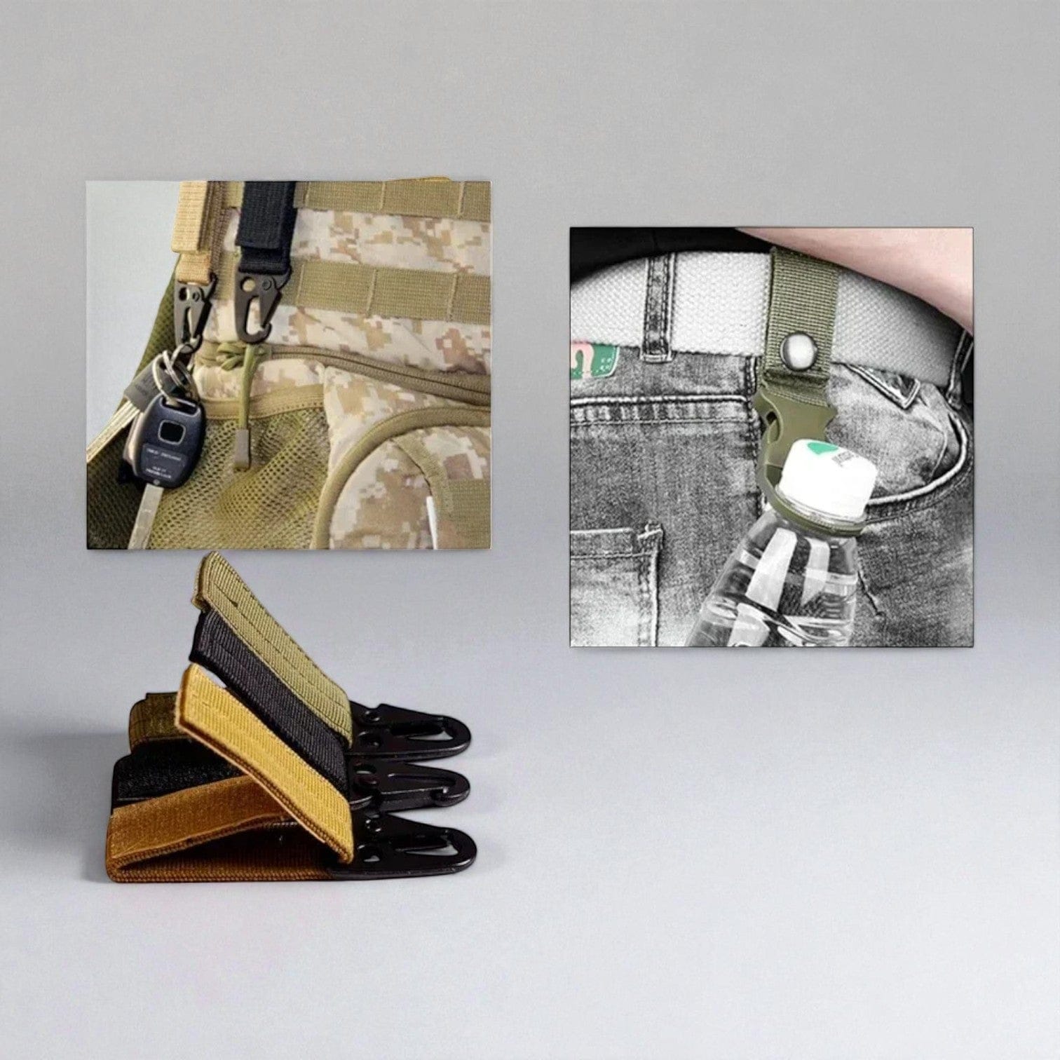 Ceinture tactique homme avec design technique et sangle tissée