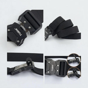 Ceinture tactique homme avec design technique et sangle tissée