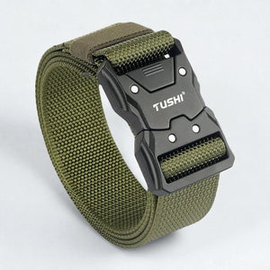 Ceinture tactique homme avec design technique et sangle tissée
