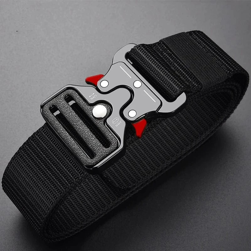 Ceinture tactique homme nylon léger boucle métallique hautement résistante