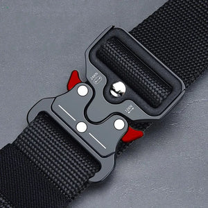 Ceinture tactique homme nylon léger boucle métallique hautement résistante