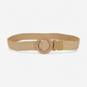 Ceinture tressée femme en fibres naturelles souples