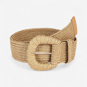 Ceinture tressée femme en fibre naturelle respirants