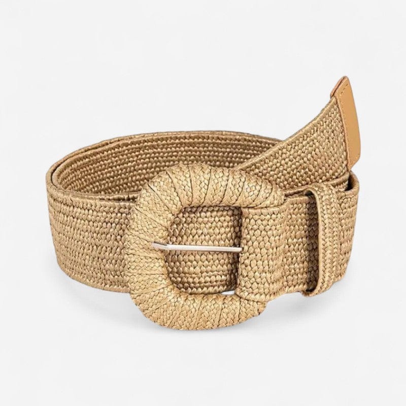 Ceinture tressée femme en fibre naturelle respirants