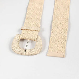 Ceinture tressée femme en fibre naturelle respirants