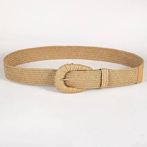 Ceinture tressée femme en fibre naturelle respirants