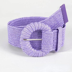 Ceinture tressée femme en fibre naturelle respirants