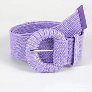 Ceinture tressée femme en fibre naturelle respirants