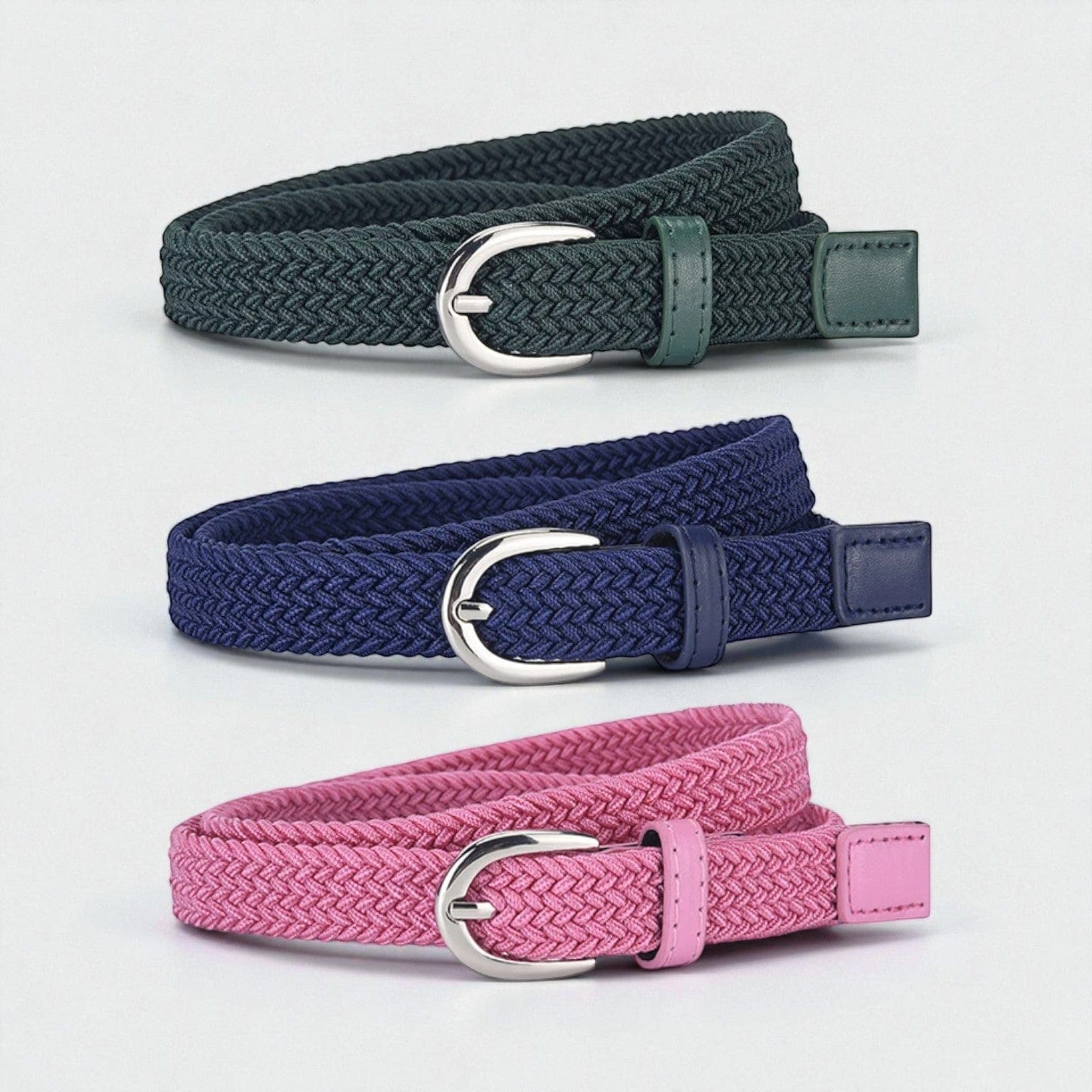 Ceinture tressée femme en tissu souple et design moderne