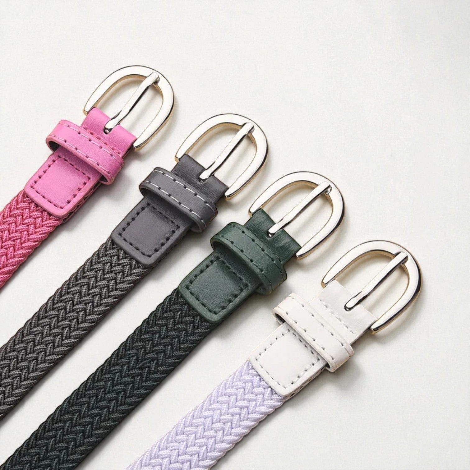 Ceinture tressée femme en tissu souple et design moderne