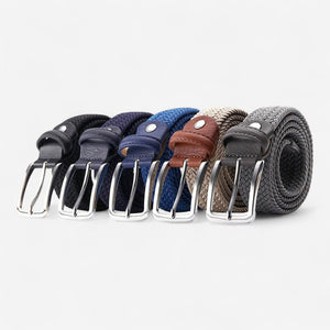 Ceinture tressée homme