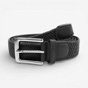 Ceinture tressée homme en tissu maintien confortable