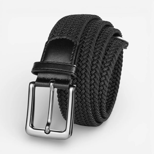 Ceinture tressée homme en tissu maintien confortable