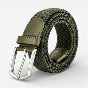 Ceinture tressée homme en tissu maintien confortable