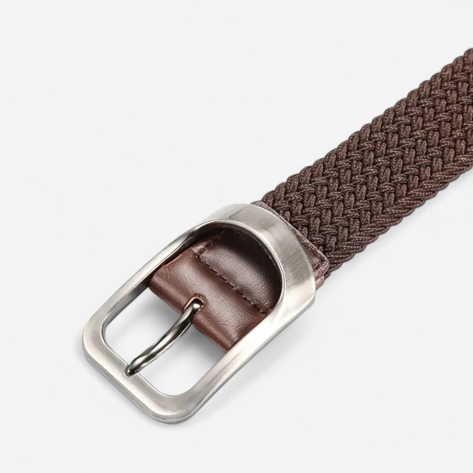 Ceinture tressée en canvas homme extensible et durable
