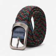 Ceinture tressée en canvas homme extensible et durable