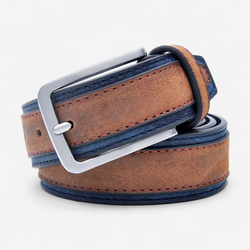 Ceinture unisexe avec finition bicolore et texture douce