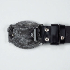 Ceinture Western en cuir avec boucle ornée d'aigle