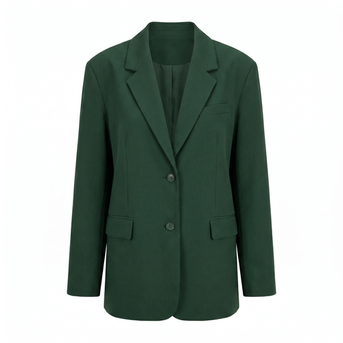 Blazer élégant à épaules larges - Vert
