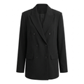 Blazer femme vintage ample - Noir