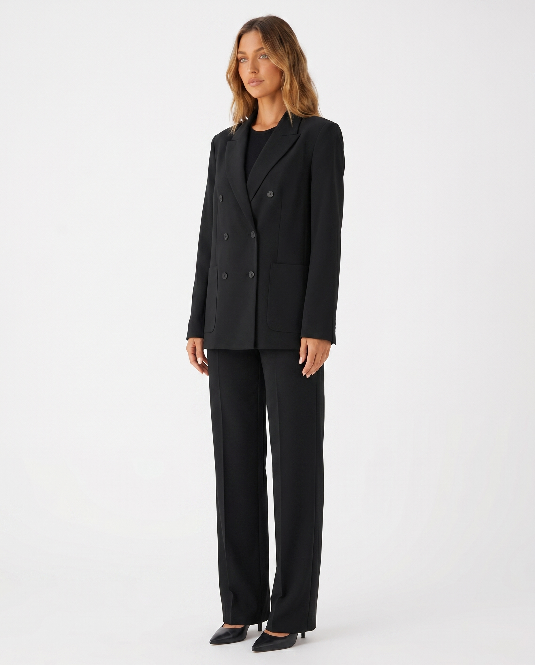 Blazer femme vintage ample - porté