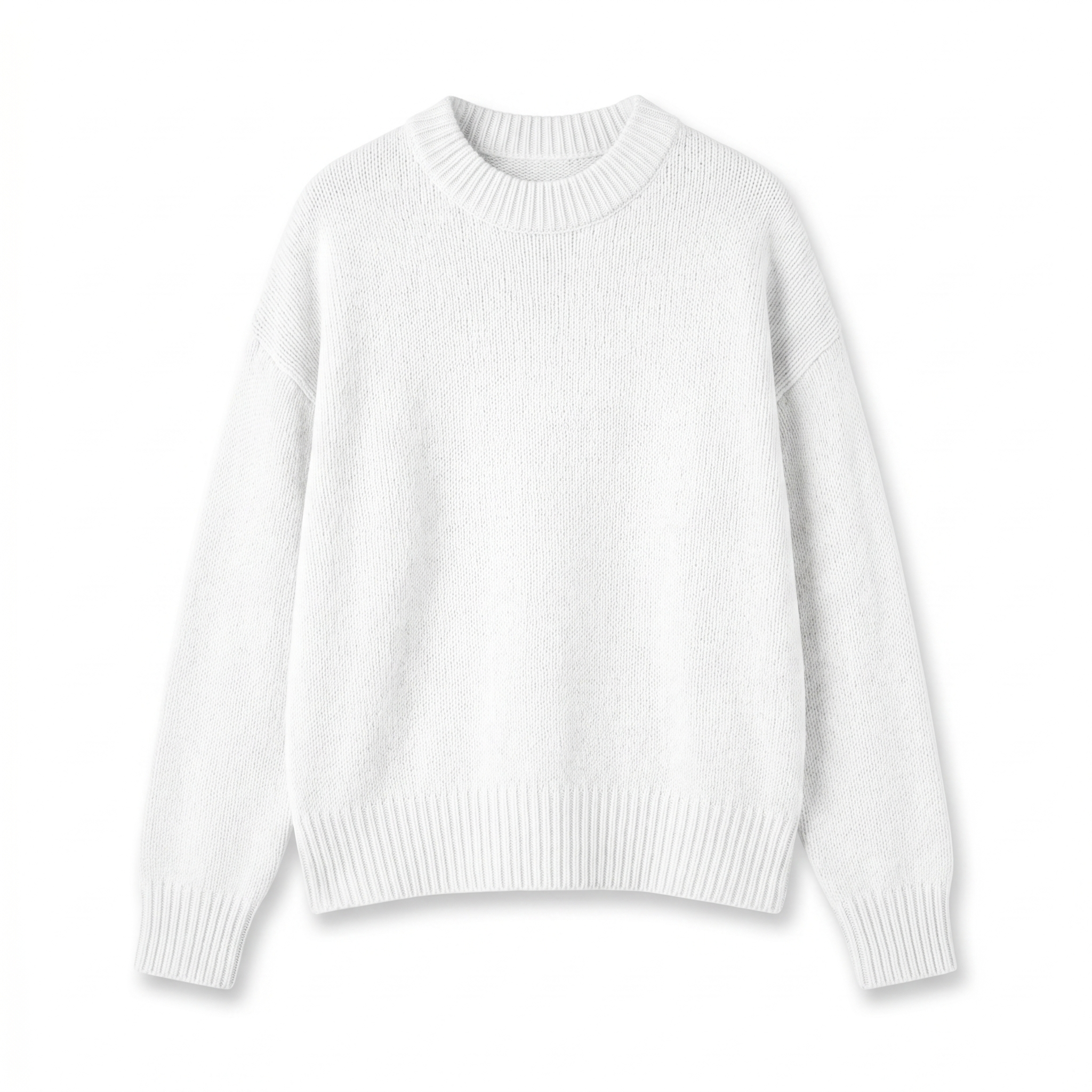 Pull en maille ample - Blanc