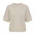 Top court maille beige - packshot