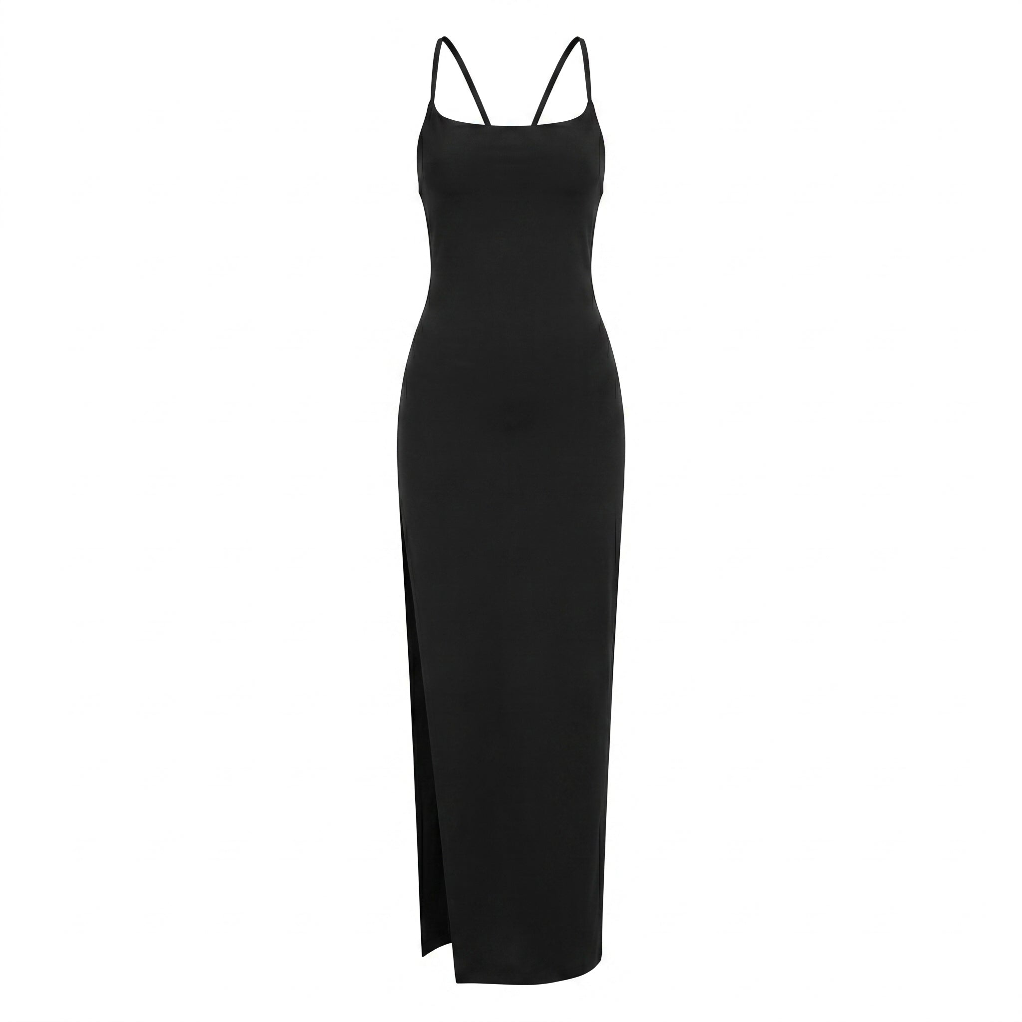 Robe dos-nu licou noir - packshot