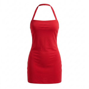 Robe dos-nu licou rouge - packshot