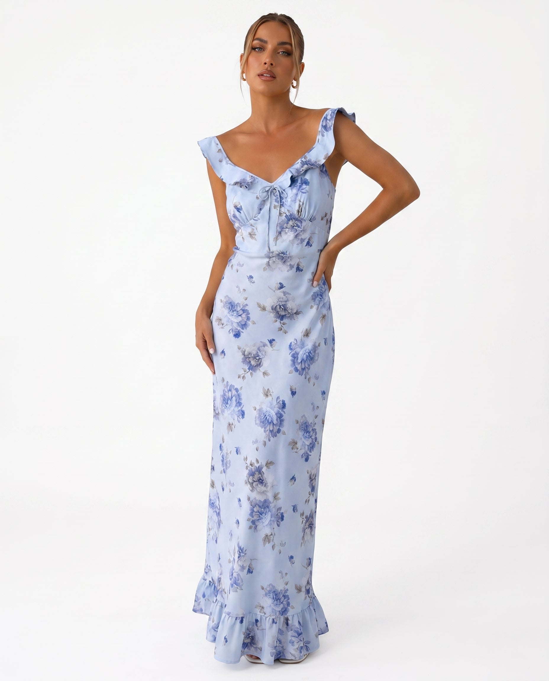 Robe florale - porté