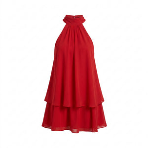 Robe dos-nu Y2K rouge - packshot