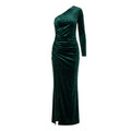 Robe velours vert - packshot