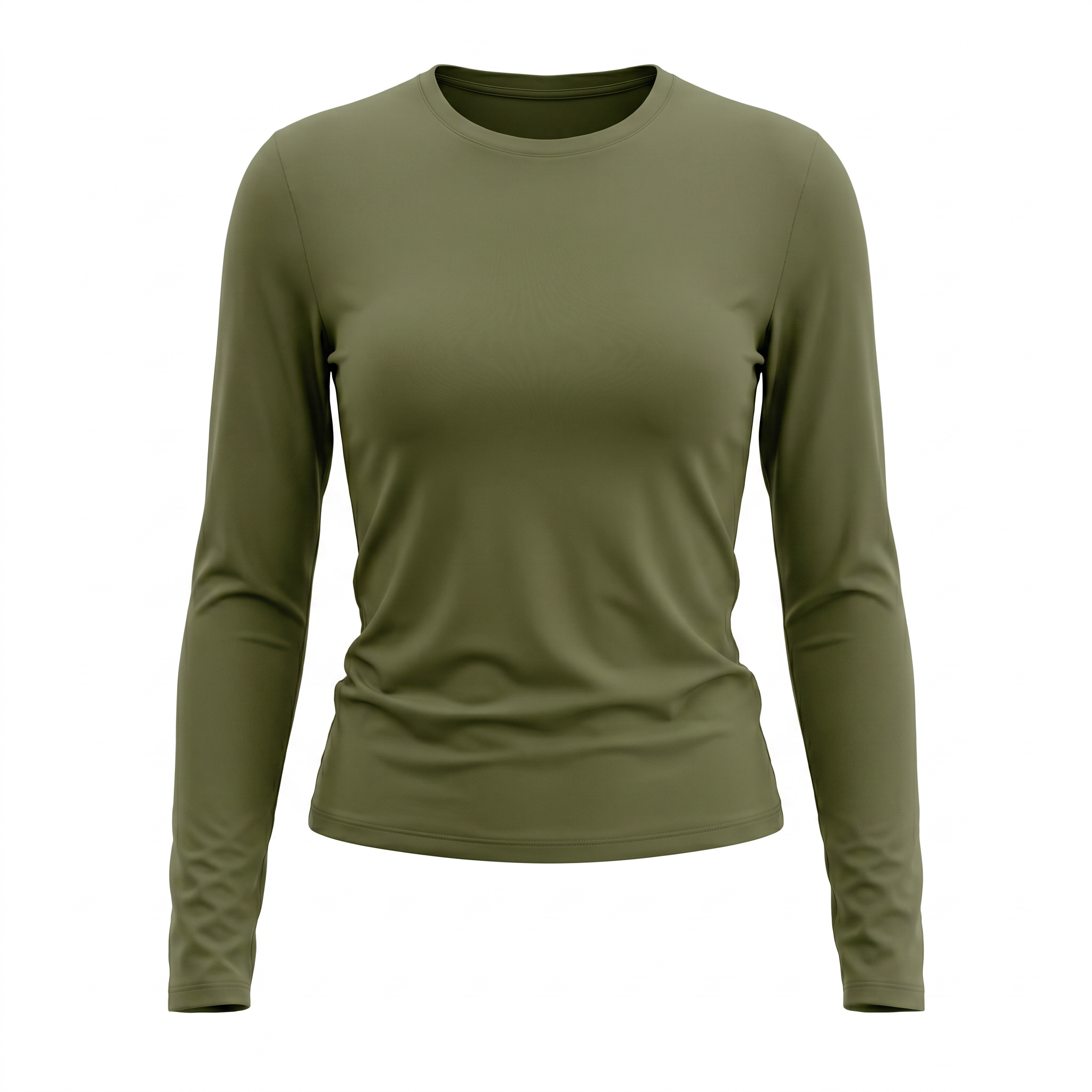 T-shirt manches longues vert - packshot