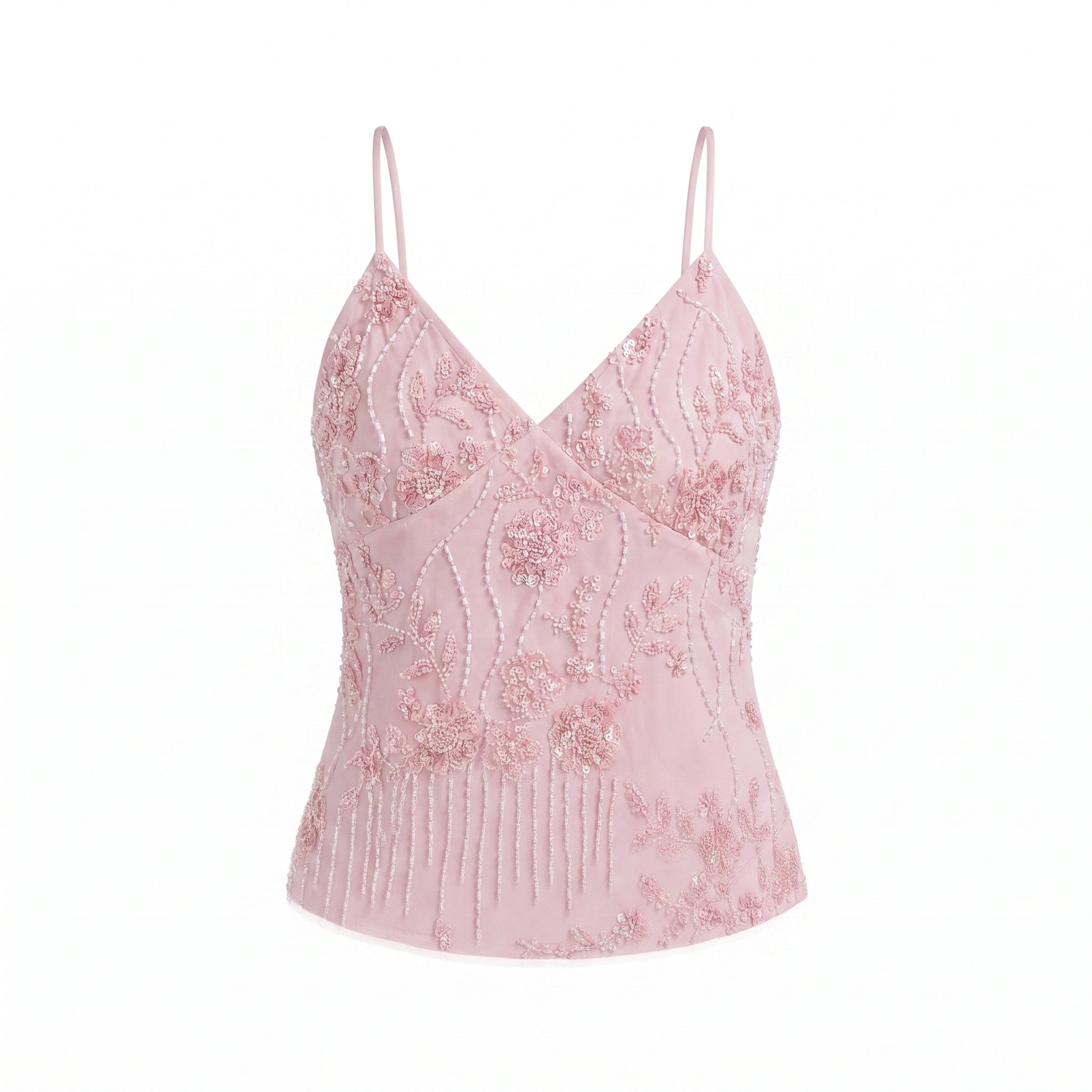Top sequins Y2K rose - packshot