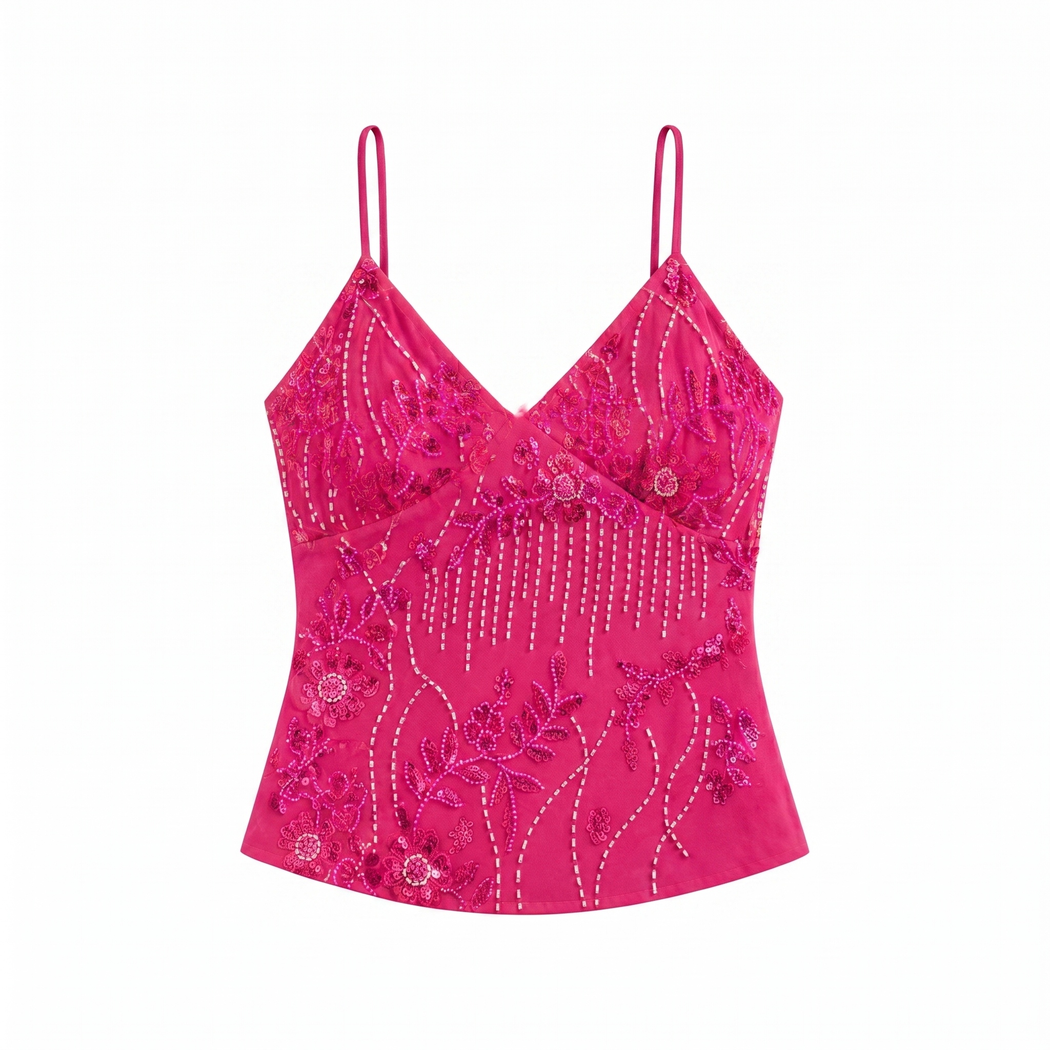 Top sequins Y2K fuchsia - packshot