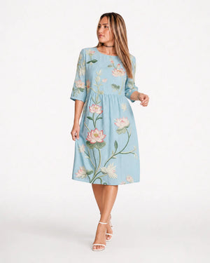 Robe florale col rond