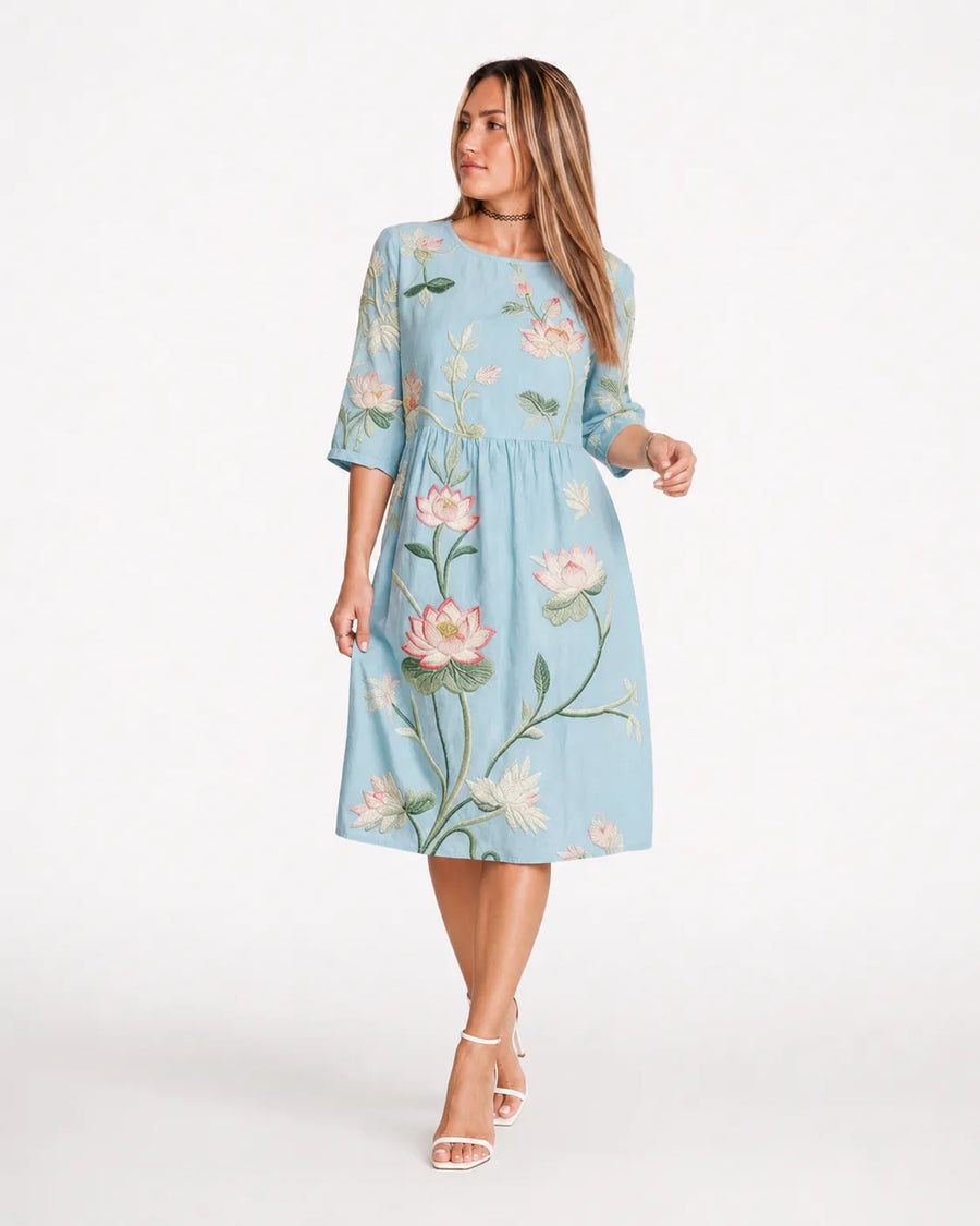 Robe florale col rond