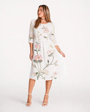 Robe florale col rond
