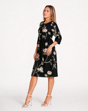 Robe florale col rond