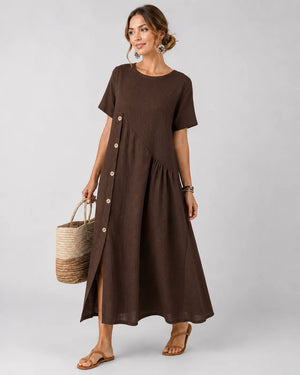 Robe décontractée boutonnée