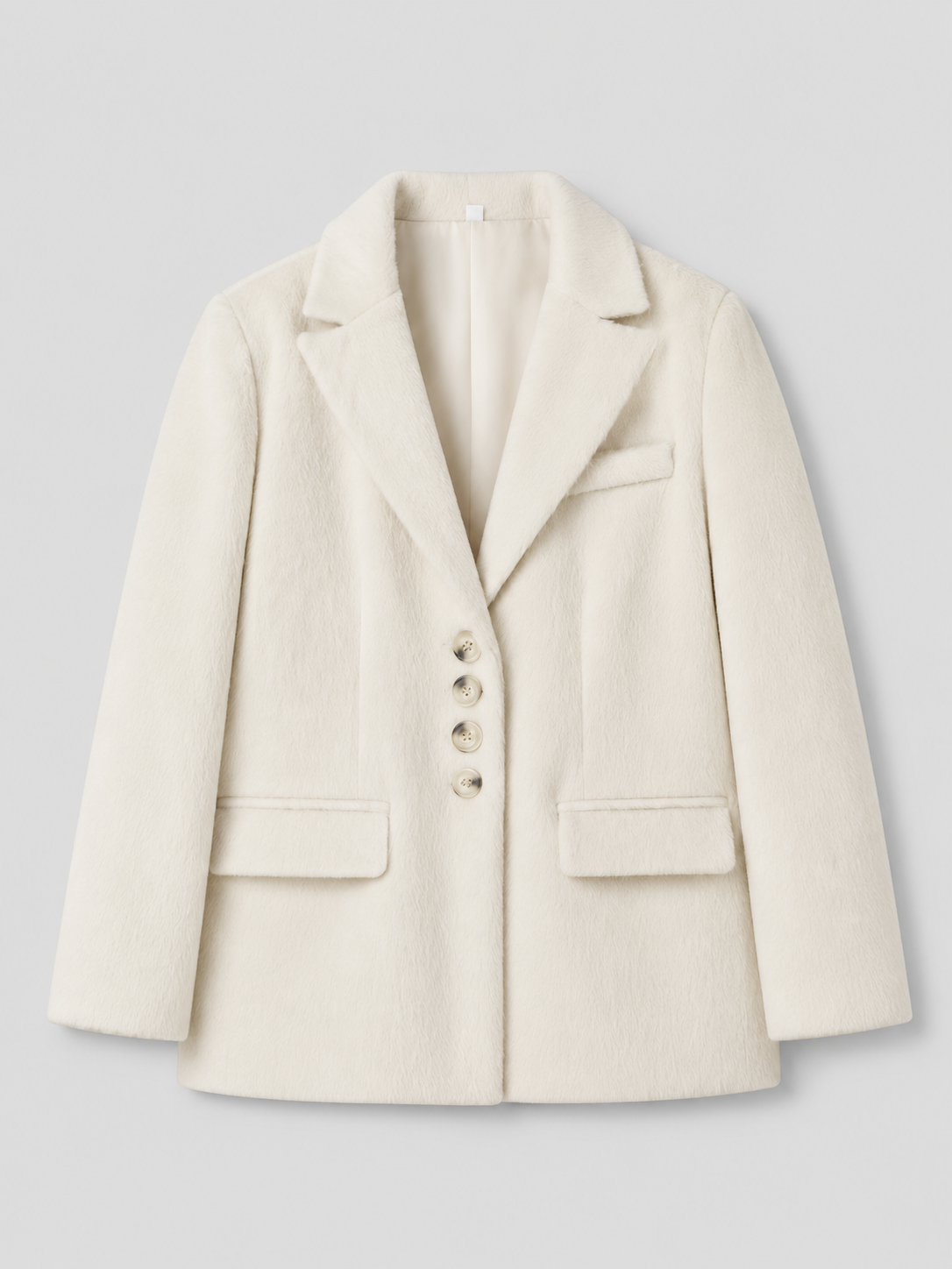 Blazer femme chaud à col rabattu